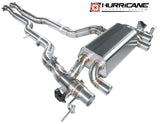 Hurricane 3.5" exhaust system ECE with black 114mm tips for BMW M3 G80/G81 480hp