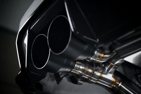 Hurricane 3.5" exhaust system ECE with black 114mm tips for BMW M4 G82/G83 Competition 510hp