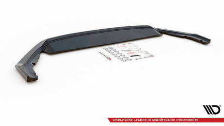 MAXTON Cup front spoiler attachment V.4 for Skoda Octavia RS NX, gloss black