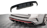 MAXTON rear diffuser attachment for Skoda Octavia RS NX, gloss black