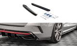 MAXTON rear diffuser flaps for Skoda Octavia RS Combi (NX5), gloss black