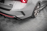 MAXTON rear diffuser flaps for Skoda Octavia RS Combi (NX5), gloss black